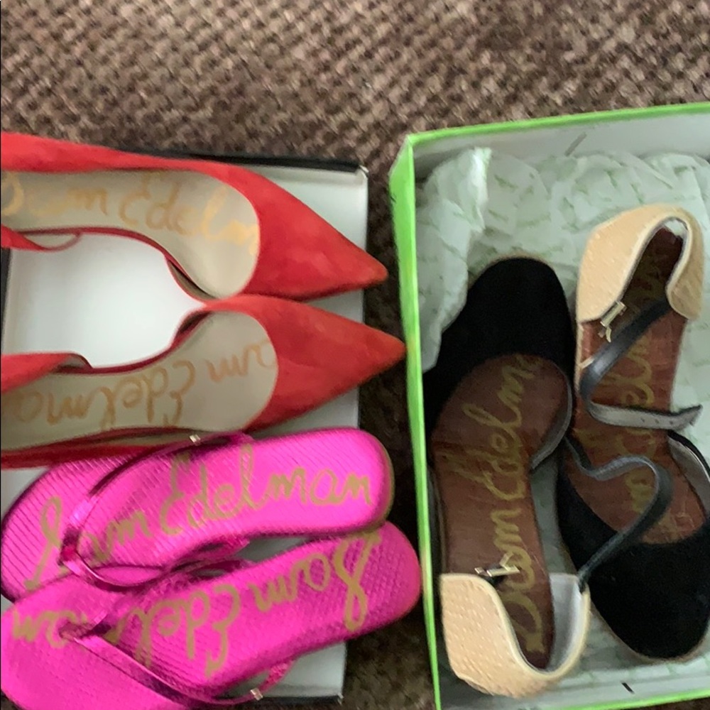 3 pairs of shoes